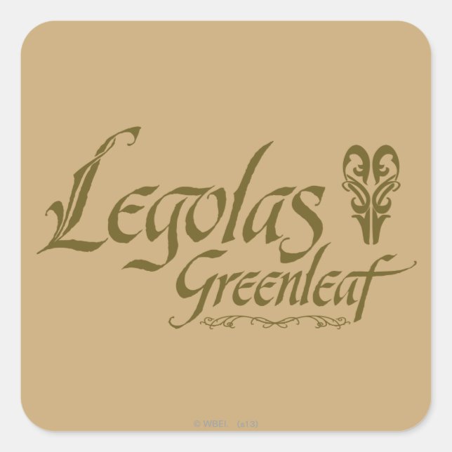 Sticker Carré LEGOLAS GREENLEAF™ Name (Devant)