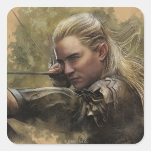 Sticker Carré LEGOLAS GREENLEAF™ Sketch