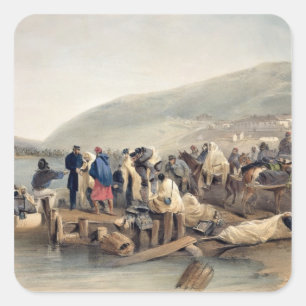 Sticker Carré L'embarcation des malades à Balaklava