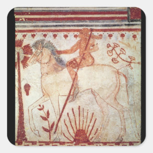 Sticker Carré L'embuscade du Trojan Prince Troilus