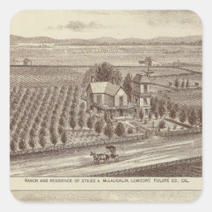 Sticker Carré Lemoore, ranchs Armona