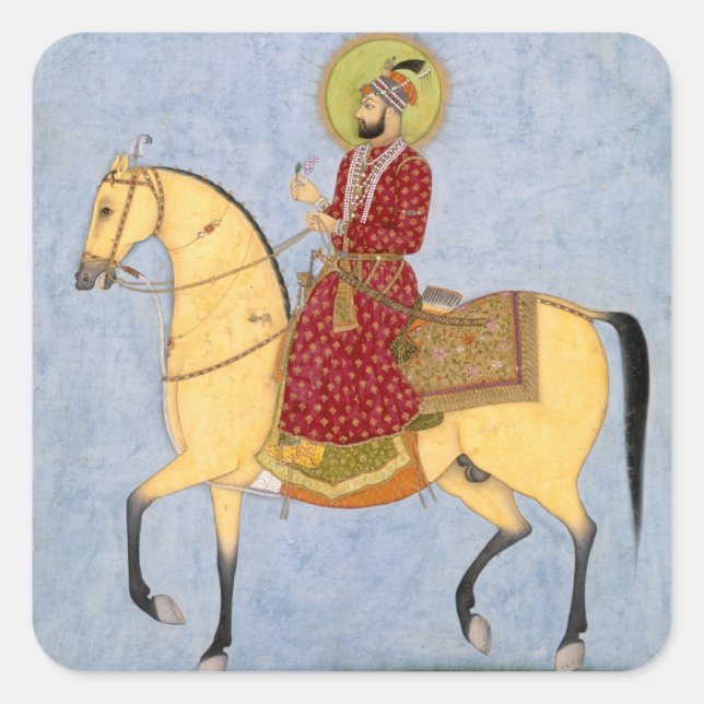 Sticker Carré L'empereur moghol Farrukhsiyar(1683-1719) (r.1713 (Devant)