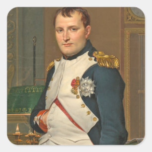 Sticker Carré L'empereur Napoléon dans son étude aux Tuileries