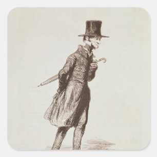 Sticker Carré L'employé