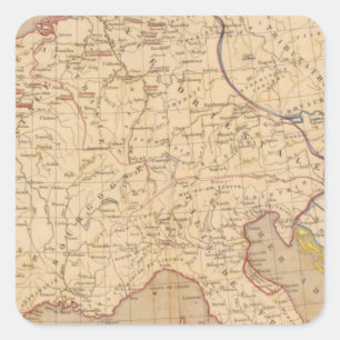 Sticker Carré L'Empre de Charlemagne de 768 a 814