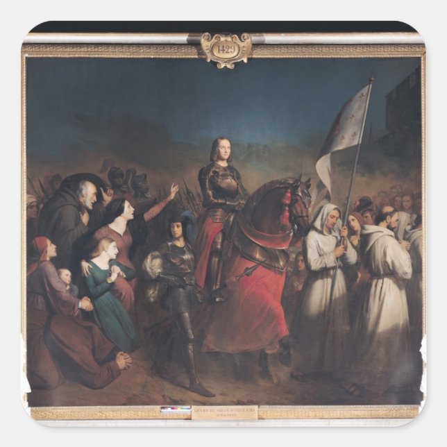 Sticker Carré L'entrée de Jeanne d'Arc dans Orléans (Devant)