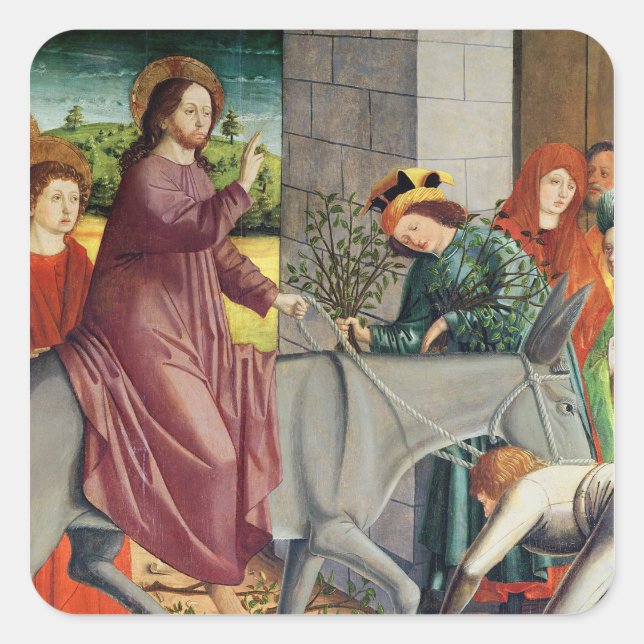 Sticker Carré L'entrée du Christ à Jérusalem (Devant)