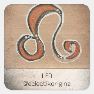 Sticker Carré Leo