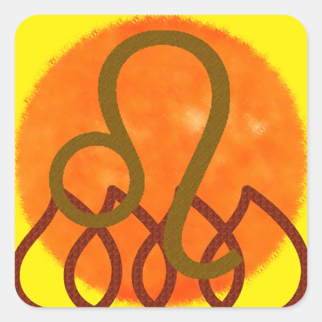 Sticker Carré Leo (Devant)