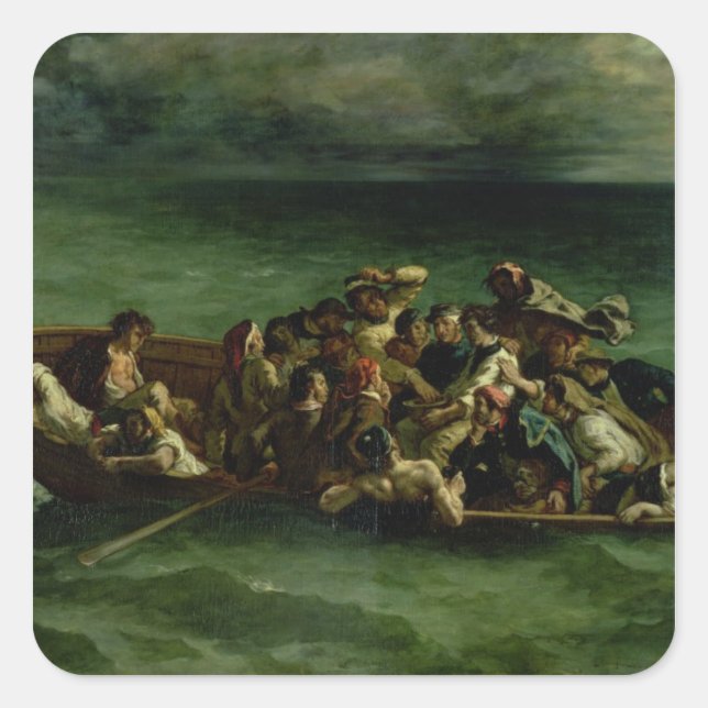Sticker Carré L'épave de Don Juan, 1840 (Devant)