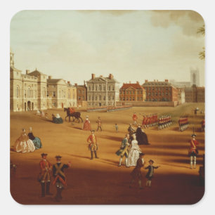 Sticker Carré Les 2e Gardes de Football sur la Parade aux Horse 