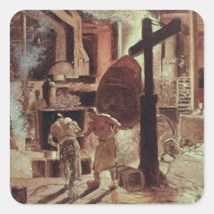 Sticker Carré Les aciéries