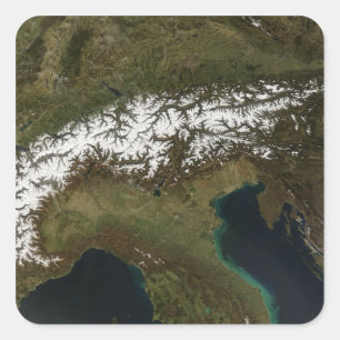 Sticker Carré Les Alpes