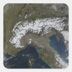 Sticker Carré Les Alpes 3