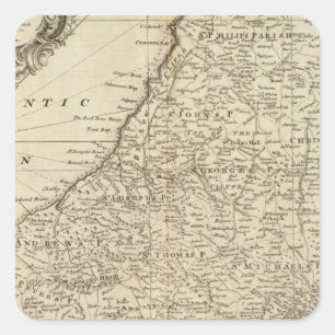 Sticker Carré Les Barbade