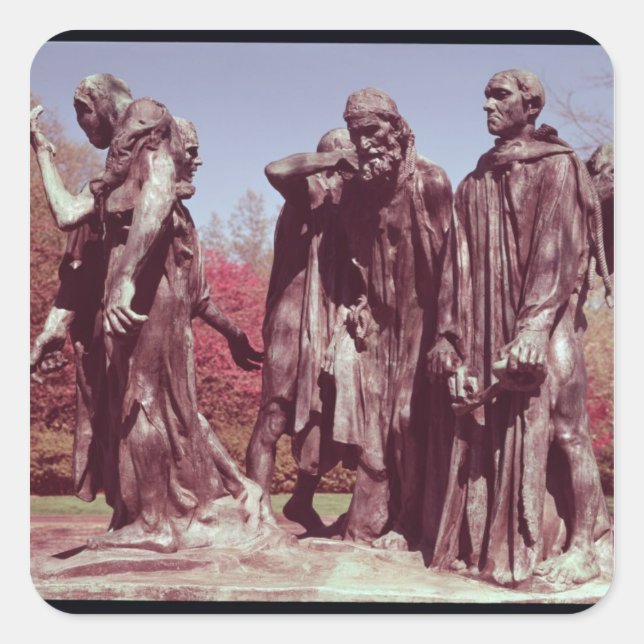 Sticker Carré Les Burghers de Calais (Devant)