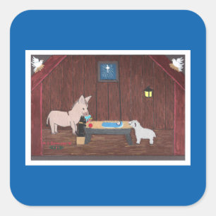 STICKER CARRÉ LES CADEAUX