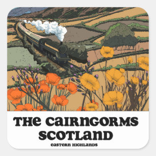 Sticker Carré Les Cairngorms Écosse
