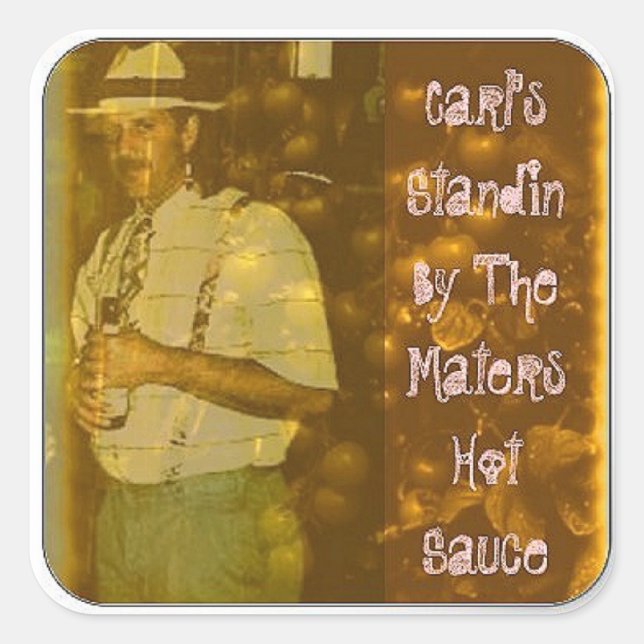 Sticker Carré Les Carles Sont En Veille. (Devant)