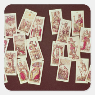 Sticker Carré Les cartes tarot du Major Arcana