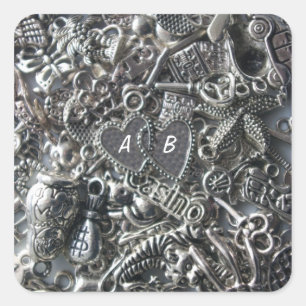 Sticker Carré Les charmes du coeur