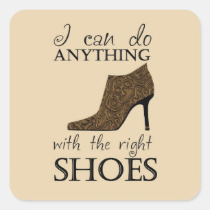 Sticker Carré Les chaussures de droite