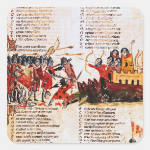 Sticker Carré Les Chevaliers combattants