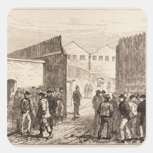 Sticker Carré Les chômeurs de Londres (Devant)