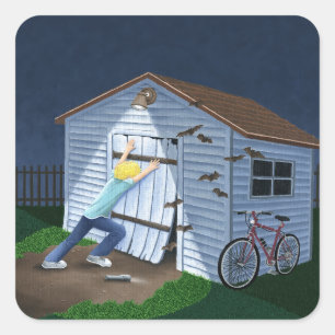 Sticker Carré Les choses qui vont sauter dans la nuit