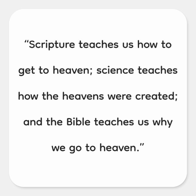 Sticker Carré Les cieux (Devant)