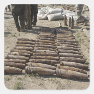 Sticker Carré Les dispositifs explosifs sont identifiés et inven