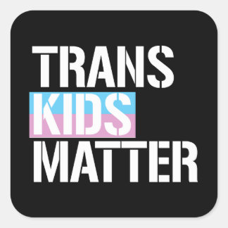 Sticker Carré Les enfants trans