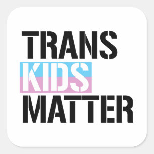 Sticker Carré Les enfants trans
