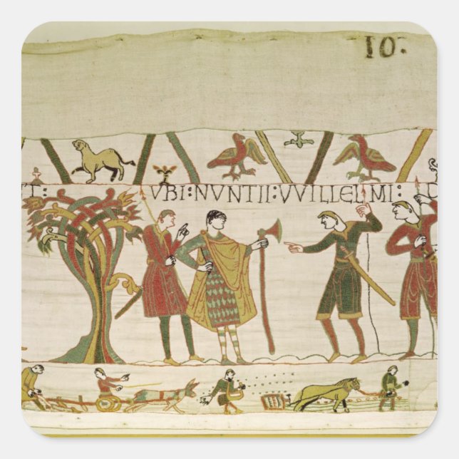 Sticker Carré Les envoyés du duc William sont envoyés au comte G (Devant)