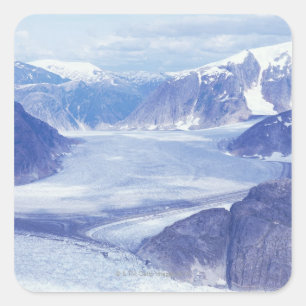 Sticker Carré Les Etats-Unis, Alaska, Wrangell-St Elias NP,