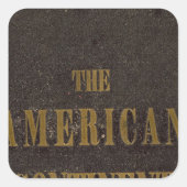 Sticker Carré Les Etats-Unis continents américains (Devant)