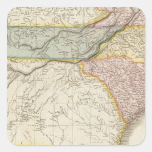 Sticker Carré Les Etats-Unis d'Amérique, partie du sud