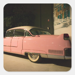 Sticker Carré Les Etats-Unis, Tennessee, Memphis, Elvis Presley