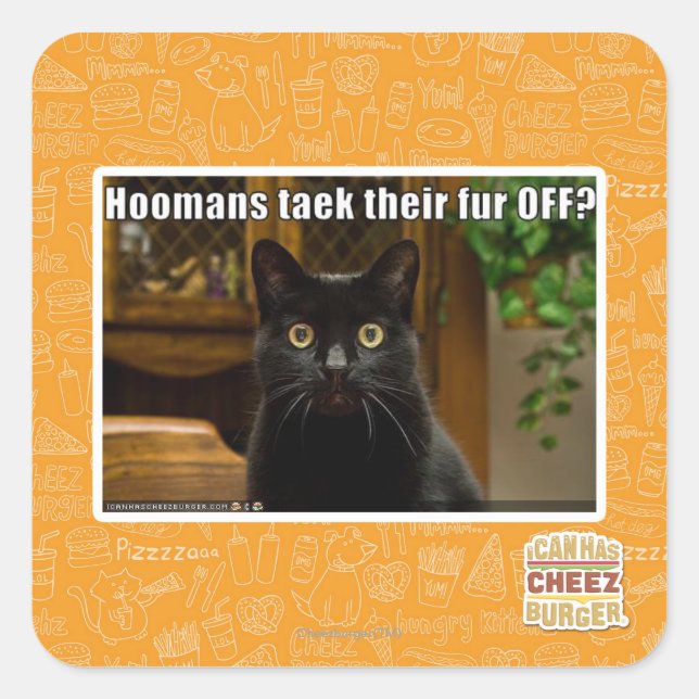 Sticker Carré Les femmes de chambre s'en vont-elles ? (Devant)