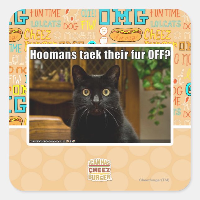 Sticker Carré Les femmes de chambre s'en vont-elles ? (Devant)