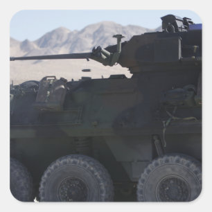 Sticker Carré Les feux légers d'un véhicule blindé