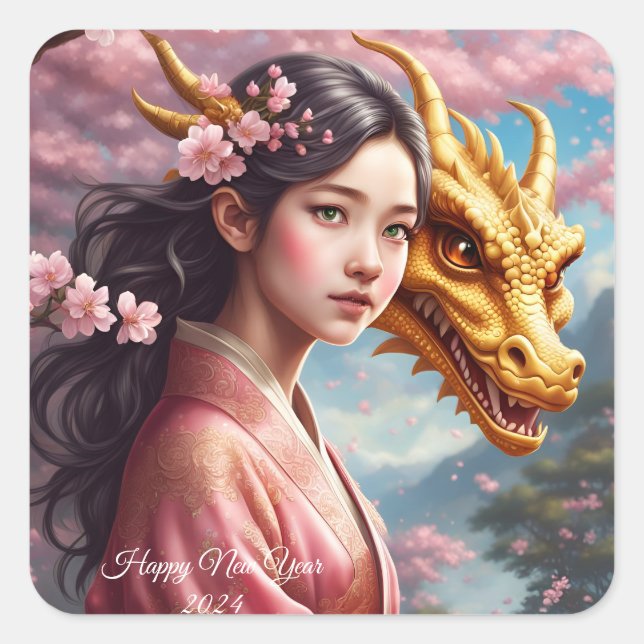 Sticker Carré Les Filles (Devant)