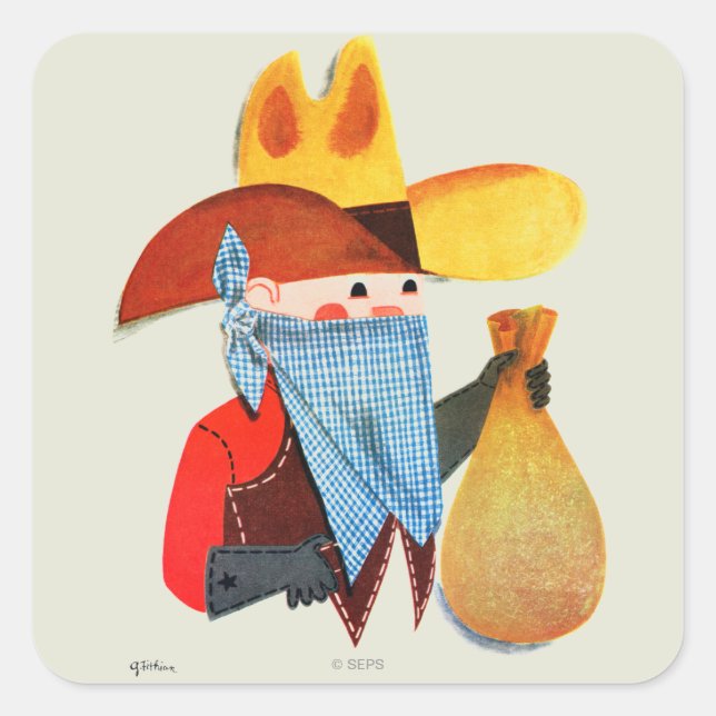 Sticker Carré Les flics et les robots (Devant)