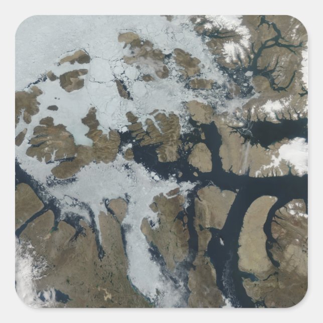 Sticker Carré Les îles Reine-Élisabeth (Devant)