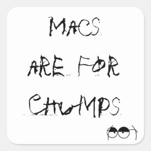 Sticker Carré Les impers sont pour des idiots
