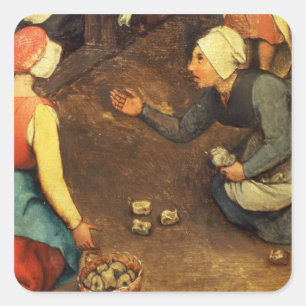 Sticker Carré Les jeux des enfants : détail d'un lancement de