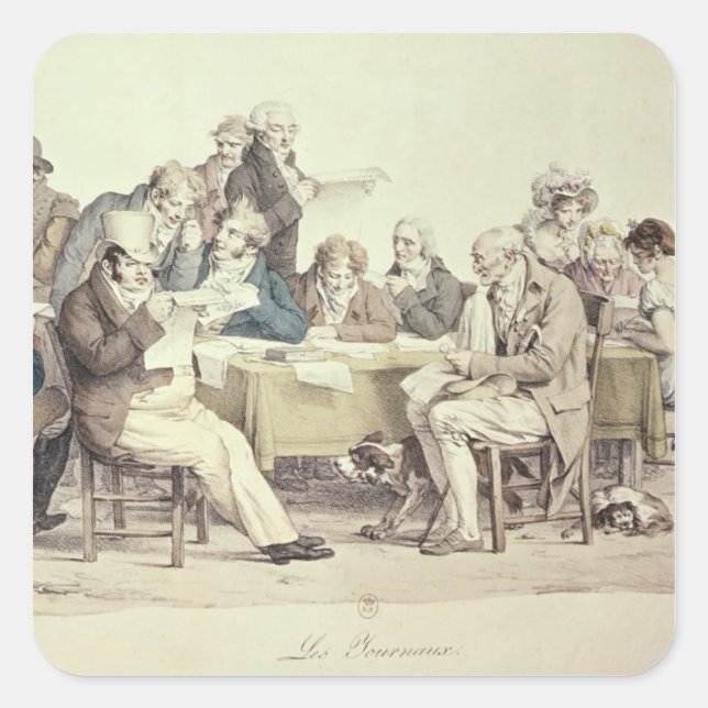 Sticker Carré Les journaux (Devant)