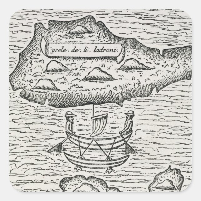 Sticker Carré Les Ladrones', de Pigafetta d'Amoretti (Devant)