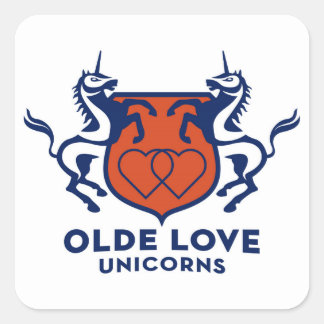 Sticker Carré Les licornes ont besoin d'attention !