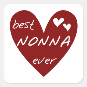 Sticker Carré Les meilleurs cadeaux de T-shirts de Nonna de